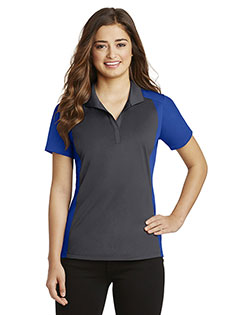 Sport-Tek® LST652 Women Colorblock Micro Pique Polo at GotApparel