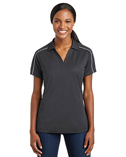 Sport-Tek® LST653 Women Micro Pique Sport-Wick Piped Polo at GotApparel