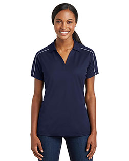 Sport-Tek® LST653 Women Micro Pique Sport-Wick Piped Polo at GotApparel