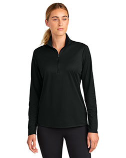 Sport-Tek LST672 ® Women's Micropique Sport-Wick ® 1/4-Zip at GotApparel