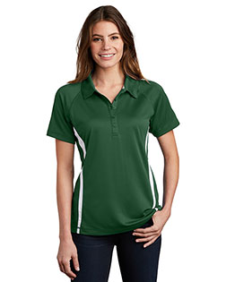 Sport-Tek® LST685 Women PosiCharge® Micromesh Colorblock Polo at GotApparel