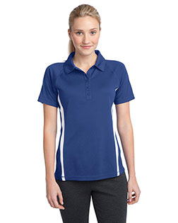 Sport-Tek® LST685 Women PosiCharge® Micromesh Colorblock Polo at GotApparel