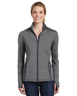 Sport-Tek® LST853 Women Stretch Contrast Full-Zip Jacket at GotApparel