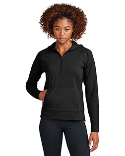 Sport-Tek ®  Ladies Sport-Wick ®  Stretch 1/2-Zip Hoodie LST856 at GotApparel