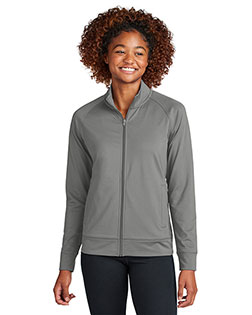 Sport-Tek ®  Ladies Sport-Wick ®  Stretch Full-Zip Cadet Jacket LST857 at GotApparel