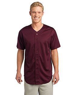 Sport-Tek® ST220 Men PosiCharge® Tough Mesh Full-Button Jersey at GotApparel