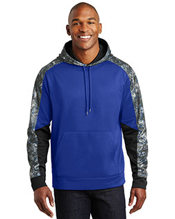Sport-Tek® ST231 Men   Sport-Wick  Mineral Freeze Fleece Colorblock Hooded Pullover at GotApparel