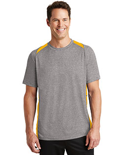 Sport-Tek® ST361 Men Heather Colorblock Contender   Tee at GotApparel