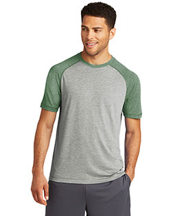 Sport-Tek® ST400 Men PosiCharge® Tri-Blend Wicking Raglan Tee. Touch™ at GotApparel