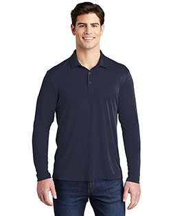 Sport-Tek ST520LS Men Posi-UV™ Pro Long Sleeve Polo at GotApparel