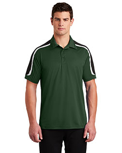 Sport-Tek® ST658 Men Tricolor Shoulder Micro Pique Sportwick Polo at GotApparel