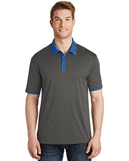 Sport-Tek® ST667 Men Heather Contender™ Contrast Polo Touch™ at GotApparel