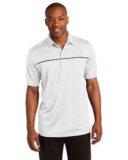 Sport-Tek® ST686 Men PosiCharge® Micromesh Piped Polo at GotApparel