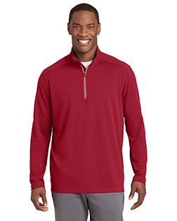 Sport-Tek® ST860 Men Textured 1/4-Zip Pullover at GotApparel