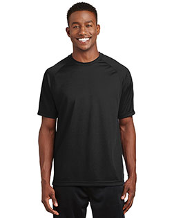 Sport-Tek® T473 Men Dry Zone Short-Sleeve Raglan T-Shirt at GotApparel