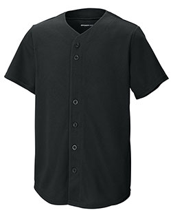 Sport-Tek YST220 ® Youth PosiCharge ® Tough Mesh Full-Button Jersey at GotApparel