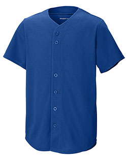 Sport-Tek YST220 ® Youth PosiCharge ® Tough Mesh Full-Button Jersey at GotApparel