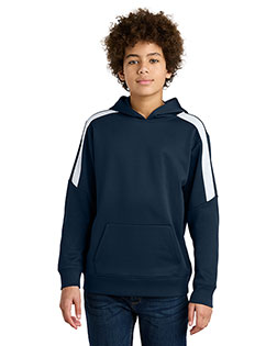 Sport-Tek YST255 Youth Sport-Wick Fleece United Pullover Hoodie at GotApparel