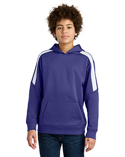 Sport-Tek YST255 Youth Sport-Wick Fleece United Pullover Hoodie at GotApparel