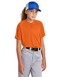 Sport-Tek ®  Youth PosiCharge ®  Competitor ™  2-Button Henley YST359 at GotApparel