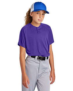 Sport-Tek ® Youth PosiCharge ® Competitor ™ 2-Button Henley YST359 at GotApparel