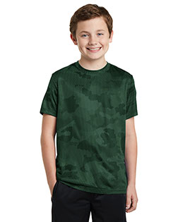 Sport-Tek® YST370 Boys Camohex Tee at GotApparel