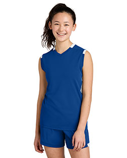 Sport-Tek YST441 ® Youth Club Sleeveless V-Neck at GotApparel