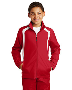 Sport-Tek® YST60 Boys Colorblock Raglan Jacket at GotApparel