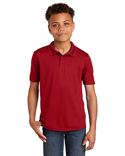 Sport-Tek® YST640 Boys Youth PosiCharge® Racermesh Polo at GotApparel