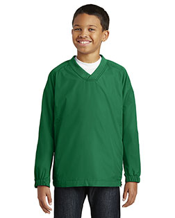 Sport-Tek® YST72 Boys V-Neck Raglan Wind Shirt at GotApparel