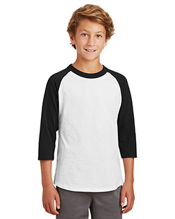 Sport-Tek® YT200 Boys Colorblock Raglan Jersey at GotApparel