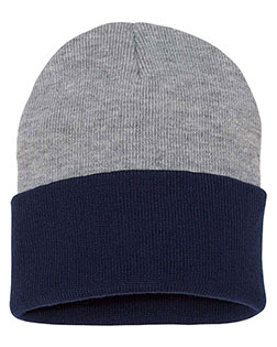 Sportsman SP12T  Colorblocked 12" Cuffed Beanie at GotApparel