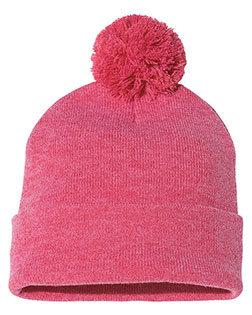 Sportsman SP15 Pom-Pom 12-Inch Knit Beanie at GotApparel