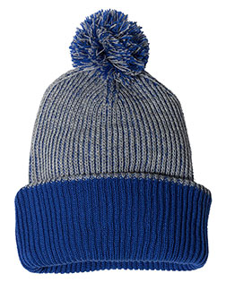 Sportsman SP70 12-Inch Knit Speckled Pom-Pom Beanie at GotApparel