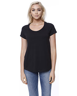 Startee Drop Ship ST1474 Women Ladies' Cvc Loose Short-Sleeve Raglan at GotApparel