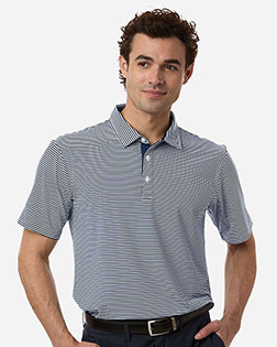 Swannies Golf SW1110 Men's Smith Striped Polo at GotApparel