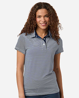 Swannies Golf SW1110L Women's Kayla Striped Polo at GotApparel