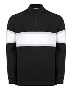 Swannies Golf SWOQ500 Men's Owen Quarter-Zip Colorblock Pullover at GotApparel