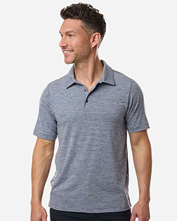 Team 365 TT125 Men's Relay Heathered Stripe Polo at GotApparel