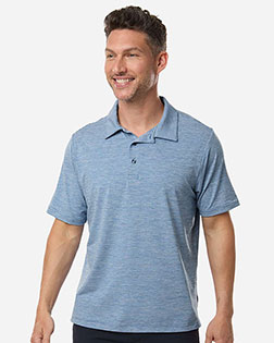 Team 365 TT125 Men's Relay Heathered Stripe Polo at GotApparel