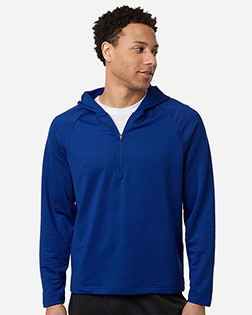 Team 365 TT200 Men's Qualify Quarter-Zip Hooded Pullover at GotApparel