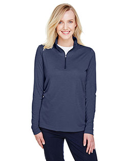 Team 365 TT31HW Ladies 3.8 oz Zone Sonic Heather Performance Quarter-Zip at GotApparel