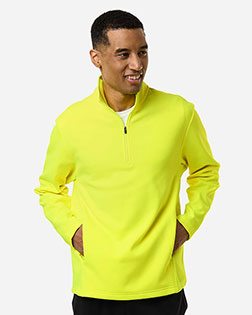 Team 365 TT401 Unisex Squad Cadet Quarter-Zip Tech Fleece Pullover at GotApparel