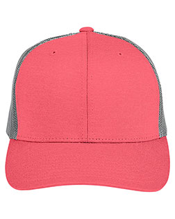 Team 365 TT802 Adult 3.8 oz Zone Sonic Heather Trucker Cap at GotApparel