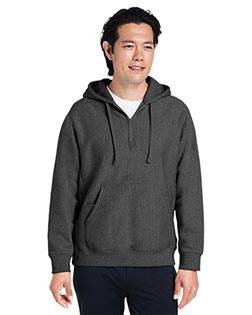 Team 365 TT97  Unisex Zone HydroSport™  Heavyweight Quarter-Zip Hooded Sweatshirt at GotApparel