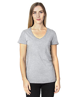 Threadfast Apparel 200RV Ladies 4.8 oz Ultimate V-Neck T-Shirt at GotApparel