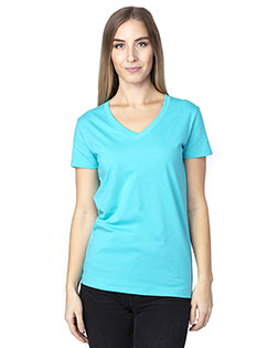 Threadfast Apparel 200RV Ladies 4.8 oz Ultimate V-Neck T-Shirt at GotApparel