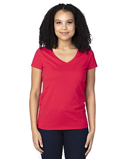 Threadfast Apparel 200RV Ladies 4.8 oz Ultimate V-Neck T-Shirt at GotApparel