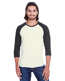 Threadfast Apparel 302G Unisex 4.1 oz Triblend 3/4-Sleeve Raglan at GotApparel