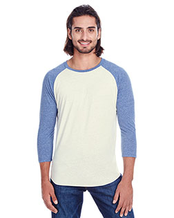 Threadfast Apparel 302G Unisex 4.1 oz Triblend 3/4-Sleeve Raglan at GotApparel